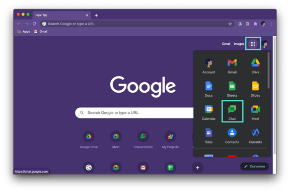 Access Google Chat