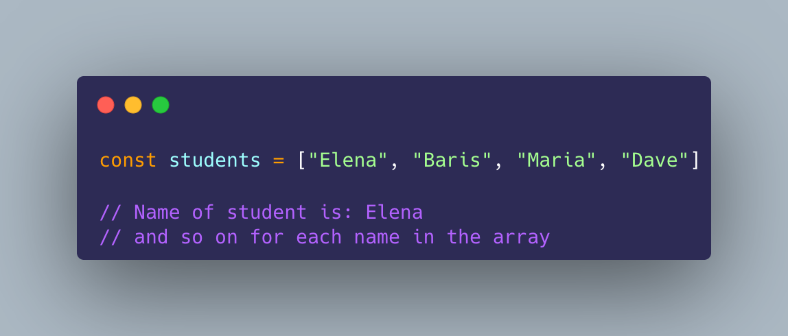 An array in JavaScipt