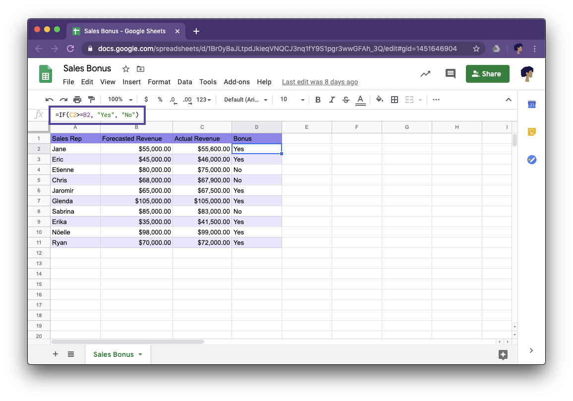 Google Sheets If Then Formula What it is and how to use it » saperis