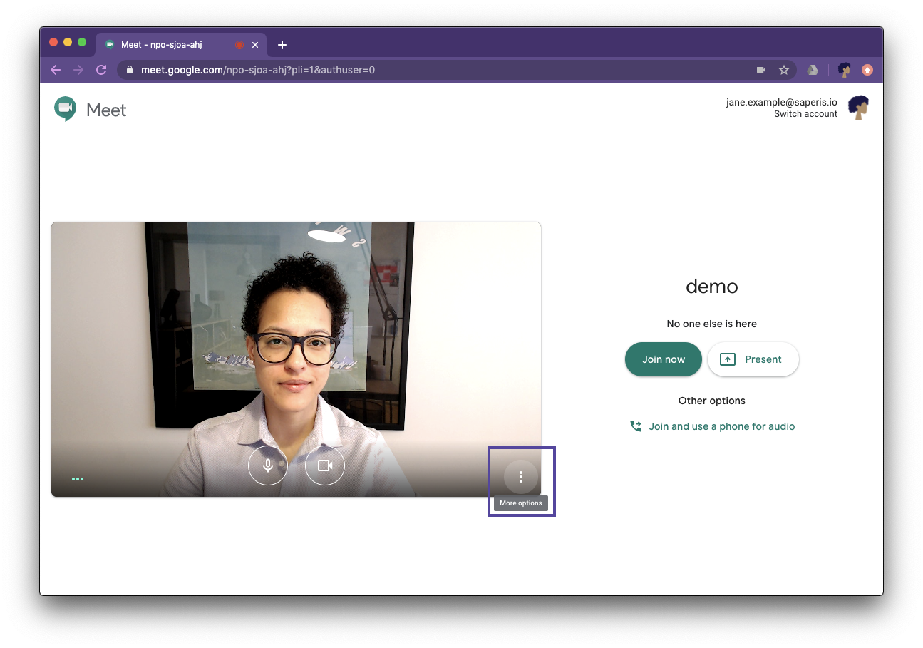 Google Meet Basics Written Video Tutorial Saperis